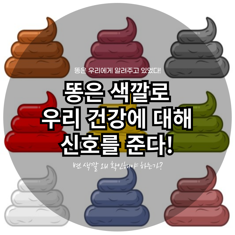 똥은 색깔로 우리 건강에 대해 신호를 준다!