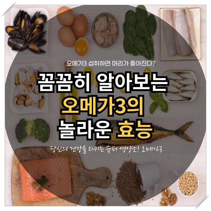 오메가3 당신의 건강을 지키는 슈퍼 영양소! 꼼꼼히 알아보는 놀라운 효능