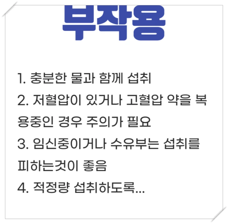 치아씨드 부작용과 주의할 점